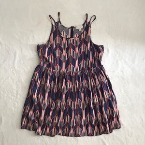 Patterned strap party dress